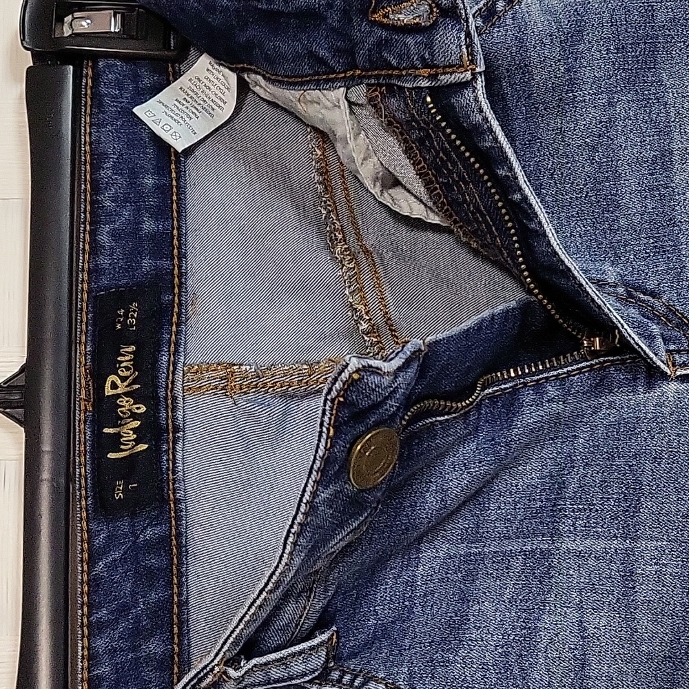 Indigo Rein Size 1 Junior's Trouser style Denim Jeans - Picture 5 of 5